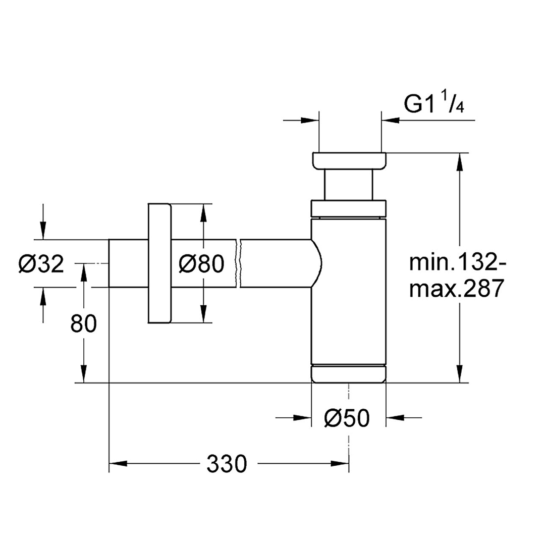  Сифон Grohe 1/4 златист 28912GL0 – Grohe 11.22.60.0041 – снимка 2